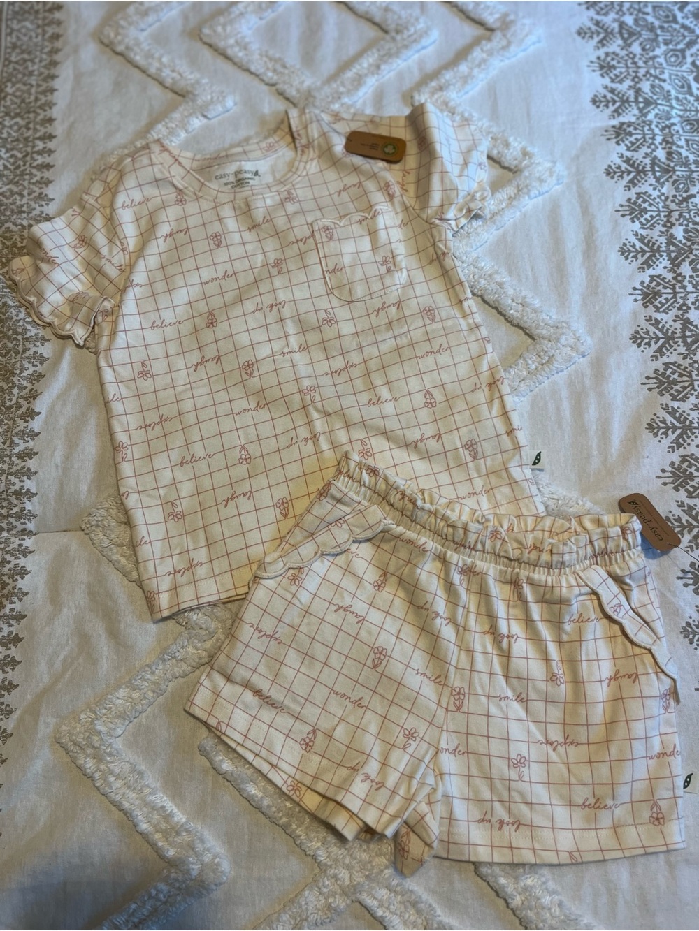 Easy-Peasy Organic Cotton Matching Outfit NWT